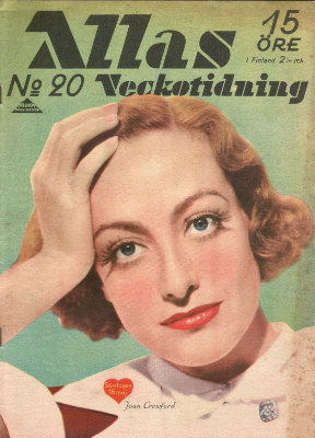 ALLAS VECKOTIDNING magazine side cover Issue 20 16 May 1937
